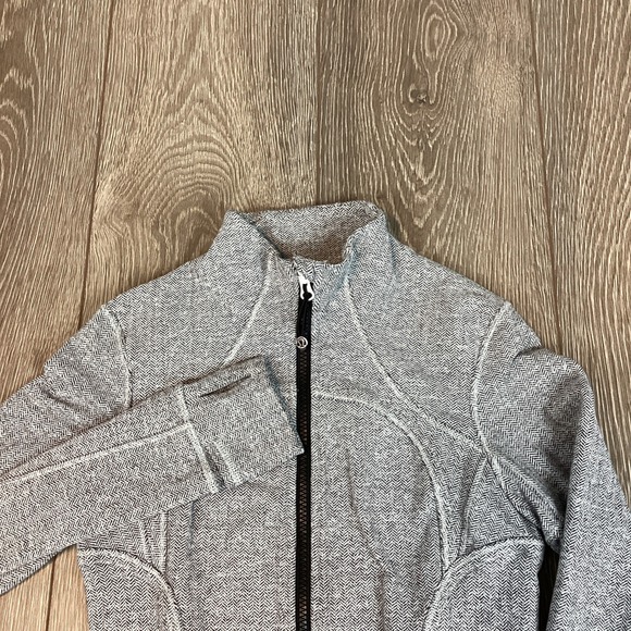 lululemon define jacket Herringbone Women's  Gray Full Zip Heathered 6 - Picture 1 of 9